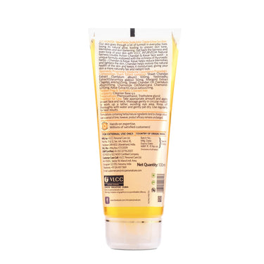 VLCC Ayurveda Natural Fairness Chandan & Kesar Face Wash - 100ml X 2 (Pack of 2) | Complexion Brightening Everyday Facewash | Saffron for Anti-Ageing Benefits | Ayurvedic Facewash for All Skin Types